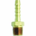 Hands On Male Brass Hose End .38 in. ID Hose x .25 in. NPT HA322852